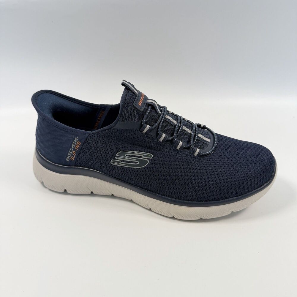 Skechers Summits High Range Slip-Ins Shoes Mens Comfort Navy Size 9 Wide NEW